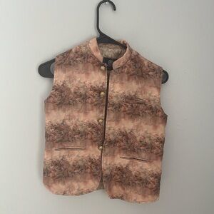 Blazo Floral Vest with Gold Details